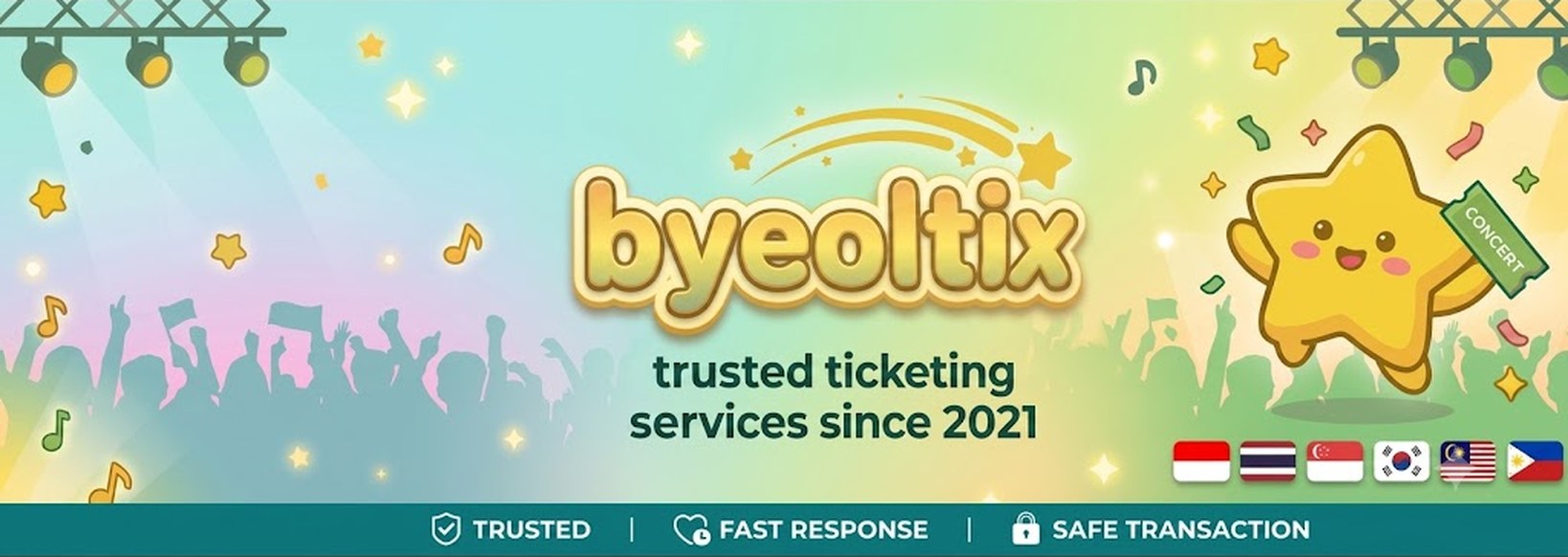 byeoltix — trusted ticketing services since 2021